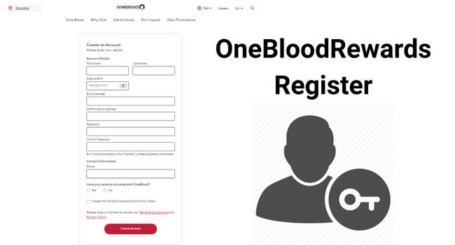 OneBlood Rewards Register